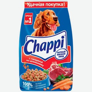 Сухой корм для собак Chappi Сытный мясной обед с говядиной по-домашнему 2.5кг