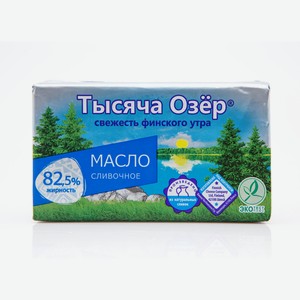 Масло сливочное Тысяча озёр 82.5%, 400г Россия