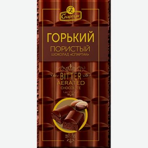 Шоколад Спартак горький пористый, 75 г