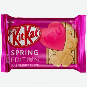 Шоколад Nestle KitKat Senses Spring Edition Мишка со вкусом малины, 108 г