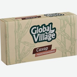 Сахар Global Village тростниковый кусковой нерафинированный 500г