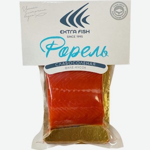Форель радужная Extra Fish филе-кусок с кожей слабосолёная, 200г