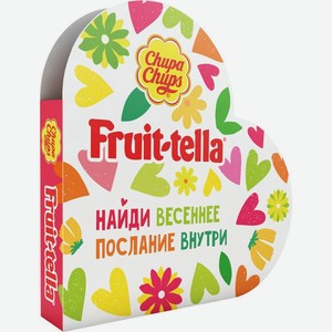 Набор конфет Fruit-tella + Chupa Chups Весенний 100г