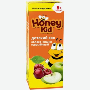 Сок Honey kid яблочно-вишневый восстановленный осветлённый 200мл