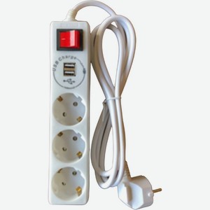 Удлинитель электрический с USB-портами YG1U03K-1.5м