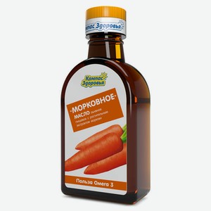 Льняное масло Компас Здоровья Морковное, 200 мл, шт