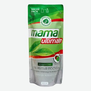 Средство для мытья посуды Mama Ultimate с ароматом зеленого чая, 600 мл, шт