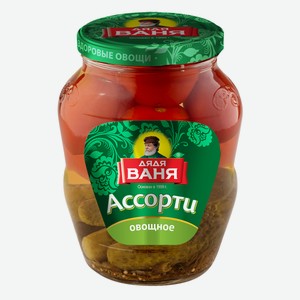 Ассорти овощное Дядя Ваня Томаты и огурцы, 1,8 кг