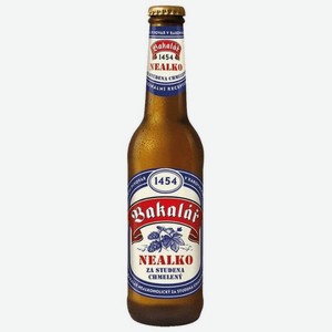 Пиво безалкогольное Bakalar светлое пастеризованное 0.33 л, стеклянная бутылка