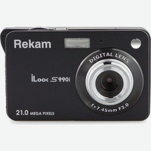 Фотоаппарат Rekam iLook S990i черный 21Mpix 3  720p SDHC/MMC CMOS IS el/Li-Ion