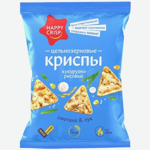 Чипсы Happy Crisp сметана-лук, 50 г