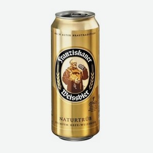 Пиво Францисканер Хефе Вайсбир Премиум 0.45л ж/б