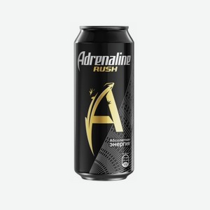 Напиток энергетический ADRENALINE Rush б/а 0.449л ж/б