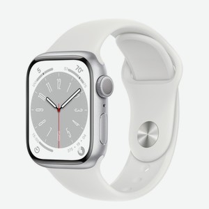 Смарт-часы Apple Watch Series 8 41mm Silver Alum./White Sport S/M