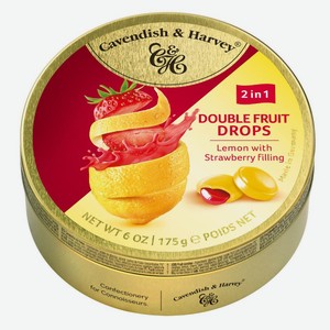 Леденцы Cavendish & Harvey Double Fruit Lemon with Strawberry, 175г Германия