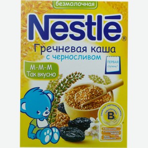 Каша Nestle безмолочная Гречневая с черносливом 1 ступень, 200 г