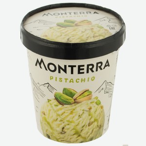 БЗМЖ Мороженое Monterra Pistachio пломбир с фисташками ведерко 287 г