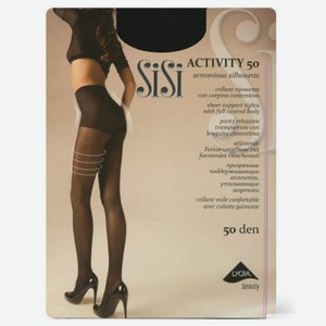 Колготки SiSi Activity черные, размер 3, 50 den, шт