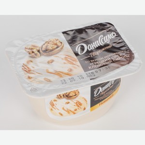 Творожок Даниссимо со вкусом мороженого Грецкий орех и кленовый сироп 5,9%, 130 г