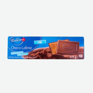 Печенье Choco Leibniz Bahlsen Milk Сливочное в молочном шоколаде, 125 г
