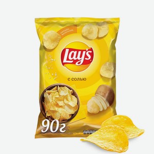 Картофельные чипсы Lay s с солью, 90 г