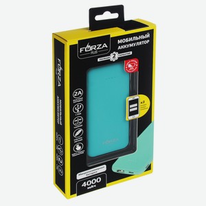 Аккумулятор мобильный Forza 4000 мАч, USB, арт.470-079, шт