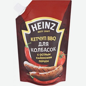 Кетчуп Heinz BBQ для колбасок с острым кайенским перцем, 350 г