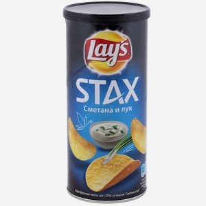 Чипсы картофельные Lay s Stax со вкусом сметаны и лука, 110 г