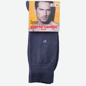 Носки мужские Pierre Cardin Lyon темно-серые, размер 45-46, шелк, полиамид и эластан, шт
