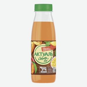 Напиток сывороточный Актуаль с соком персика и маракуйи, 310 г