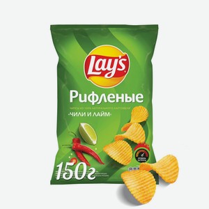 Картофельные чипсы Lay s Чили и Лайм, 150 г