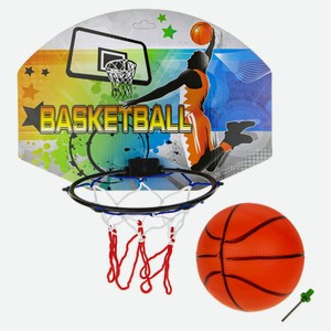 Баскетбольный щит 1TOY с мячом, 34х24 см