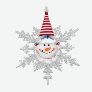 Фигурка светодиодная Vegas Снеговик на присоске, с батарейкой, 10х12 см, шт