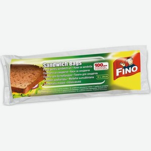 Пакеты для бутербродов Fino, 18х28 см, 100 шт, шт
