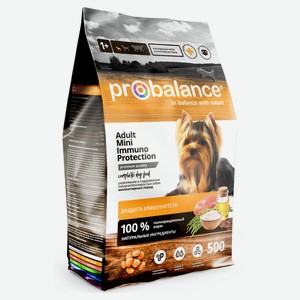 Сухой корм для собак мелких пород Probalance Immuno Adult Mini, 500 г