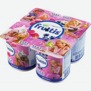 Продукт йогуртный Fruttis Disney с малиной и черникой 2,5%, 110 г