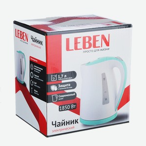 Чайник электрический Leben 1850 Вт, 1,7 л, шт