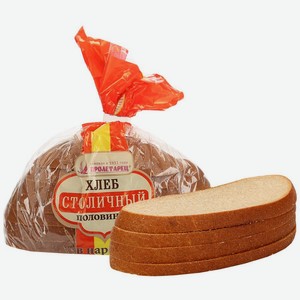 Хлеб Пролетарец Столичный, нарезка, половинка, 325 г