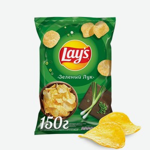Картофельные чипсы Lay s Молодой зеленый лук, 150 г