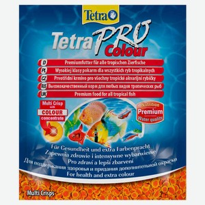 Корм для рыб Tetra Pro Colour растительные чипсы для улучшение окраса, 12 г