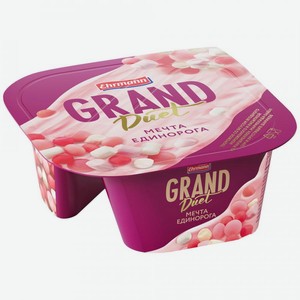 Десерт Grand Duet Мечта единорога творожный со вкусом ягодного мороженого 5.5%, 135 г