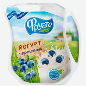 Йогурт питьевой Фруате с соком черники 1,5%, 450 г