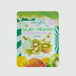Тканевая маска для лица GRACE DAY Multi-vitamin Kiwi Mask Pack 1 шт