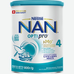 Смесь NAN 4 Optipro молочная 800г