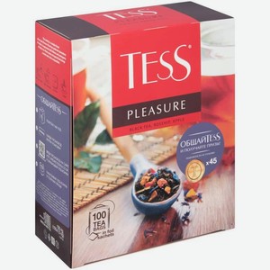 Чай черный Tess Pleasure фруктовый 100пак