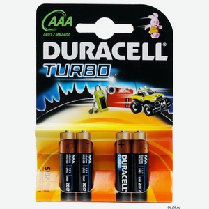Батарейка Duracell 2400/LR03 (Turbo)(цена за блистер из 4 шт)