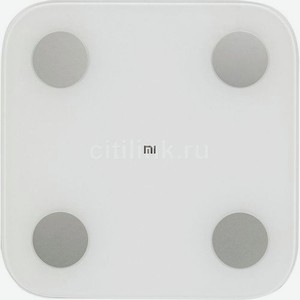 Напольные весы Xiaomi Mi Body Composition Scale 2, до 150кг, цвет: белый [nun4048gl]