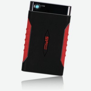 Внешний диск HDD Silicon Power Armor A15, 2ТБ, черный/красный [sp020tbphda15s3l]