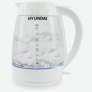 Чайник электрический Hyundai HYK-G4506, 2200Вт, белый