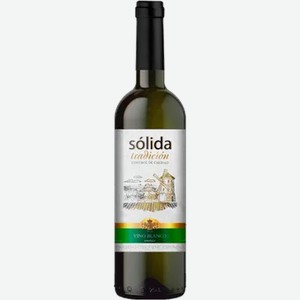 Вино Солида Традисион белое сухое 11% 0,75л, Испания